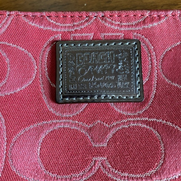 Red, Coach wristlet - Picture 3 of 4